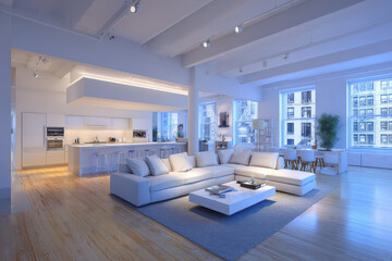 imagine innovative apartment where modern technology seamlessly renovates its interior every three months