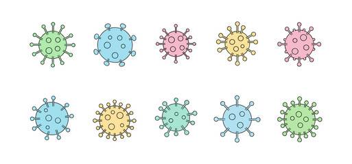 The seamless micro-shaped viral pattern depicts the concept of technological engineering and natural design.