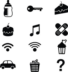 Miscellaneous Abstract Icon Sheet for Diverse Concepts and Utility