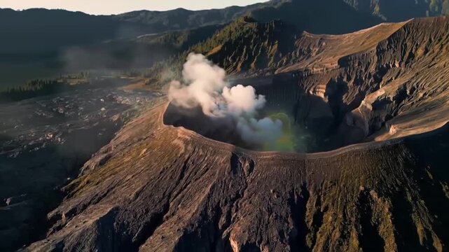volcano crater in iceland