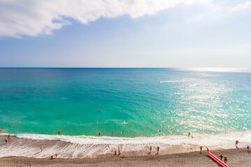 Beach in Abkhazia, Gagra town