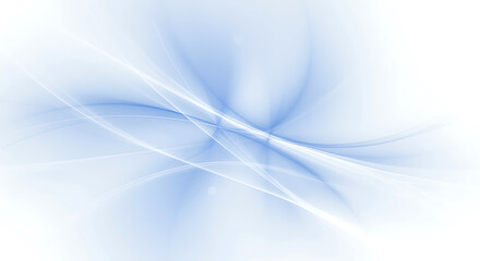Fototapeta premium Abstract blue and white flowing lines creating a sense of movement and modern elegance