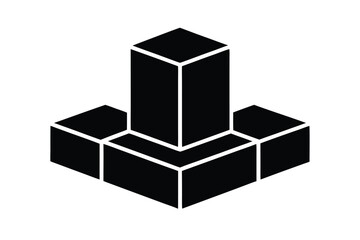 Obraz premium Vector art of abstract geometric shapes isolated