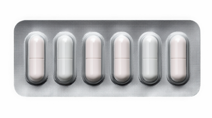 Mixed color capsules in blister pack for vitamins and supplements