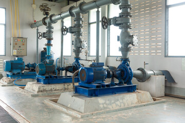Electric motors drive water pumps, distribute water, and produce water in water treatment plants.