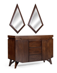 Bed dressing table isolated on white background