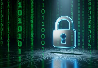 Cybersecurity Lock in Digital Matrix with Circuit Board