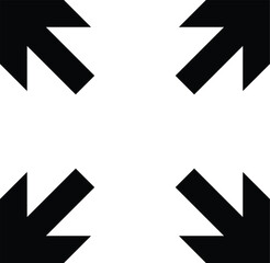 Full screen icon set. Expand size icons. Trim view sign. Enlarge screen symbols. arrows pointing outward expansion. extend image collection
