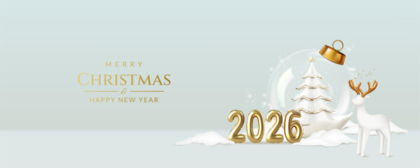 Christmas and New Year greeting card 2026	