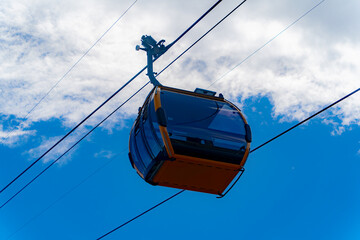 The cable car cabin.

A cable car in Nha Trang, Vietnam. 