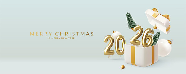 Christmas and New Year greeting card 2026	