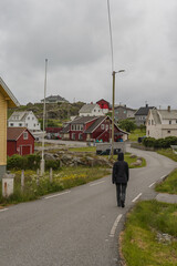 Coastal Village on Utsira Island with Colorful Wooden Houses