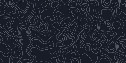 Contemporary abstract design showcasing a dark pattern with intricate contour lines and organic shapes for modern aesthetics