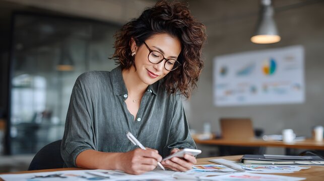SME founder researching marketing trends at desk