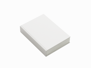 Realistic Hardcover Transparent Book Mockup