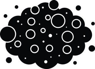Bubble cluster vector icon.
