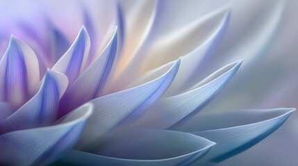 Obraz premium Delicate petals of a pastel flower close-up.