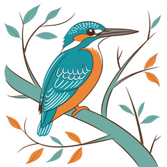 vector illustration of a bird