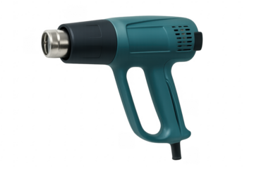 Heat gun on transparent background, diy tool for various applications