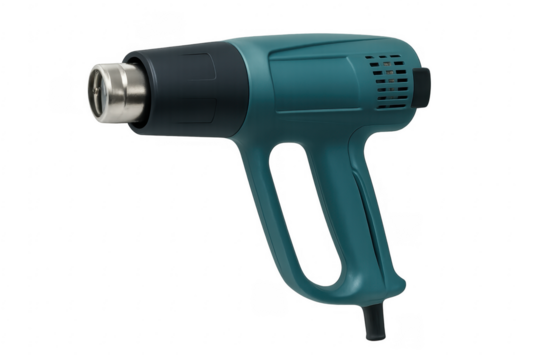 Heat gun on transparent background, diy tool for various applications