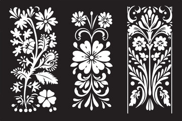 Ornate Floral Laser Cut Panel Designs – SVG Pattern Bundle for CNC & Cricut
