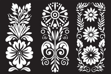 Ornate Floral Laser Cut Panel Designs – SVG Pattern Bundle for CNC & Cricut