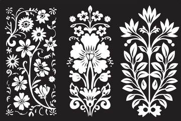 Ornate Floral Laser Cut Panel Designs – SVG Pattern Bundle for CNC & Cricut