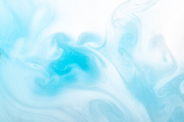 Blue and White Flowing Watercolor Background