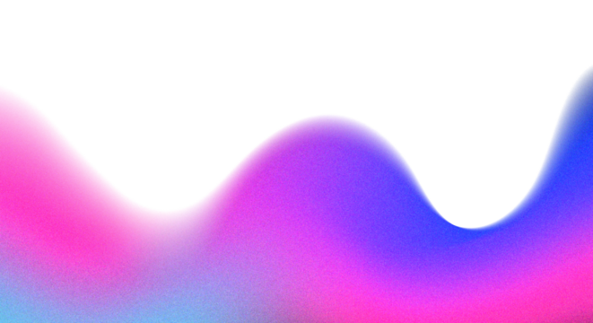 Abstract wavy grainy gradient. Neon mesh wave frame. Smooth color purple gradation backdrop design.