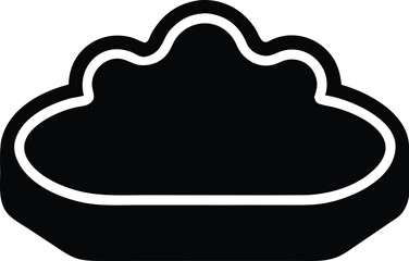 Soft foam vector icon.