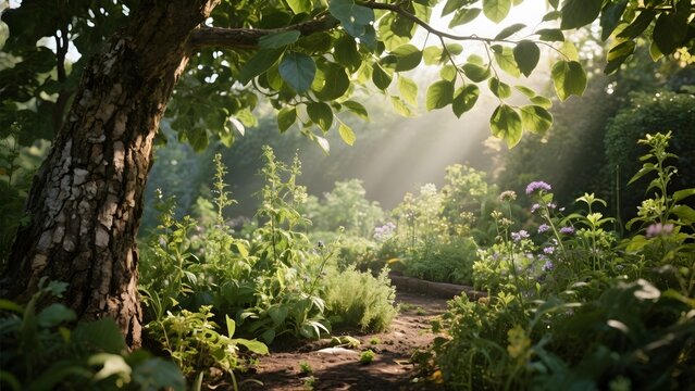Windsurfers and paddleboarders enjoying a sunny day on calm waters