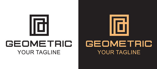Minimalist Wordmark Logo with Bold Letter in Modern Geometric Typography – Black Vector Design