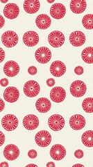 Playful pink pinwheel seamless pattern for festive celebrations