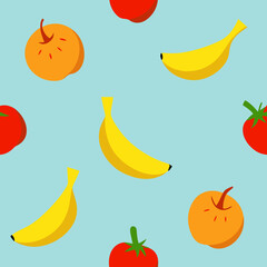 seamless background with fruits