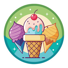 Icecream Circle Logo 