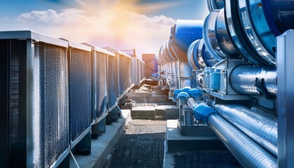 cooling pipes of air conditioning system technology hvac cooling system technology air conditioner