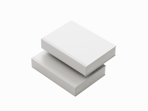 Realistic Hardcover Transparent Book Mockup