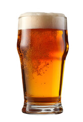 glass of beer isolated on transparent background