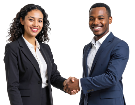 Business people shaking hands