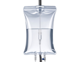 Intravenous fluid bag medical equipment