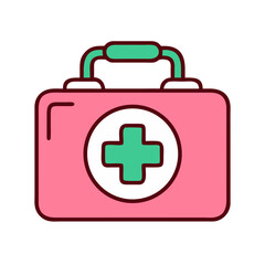 Obraz premium First Aid Kit Icon for Mobile Apps and Websites