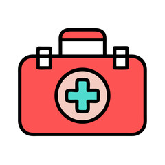Obraz premium First Aid Kit Icon for Mobile Apps and Websites