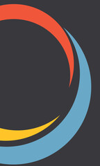 Background shape circle wave spiral color abstract
