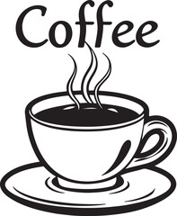 Steaming Cup of Coffee Illustration Emphasizing Warmth Aroma and the Alluring Call of Caffeine