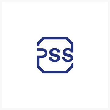 Modern geometric PSS letter business logo