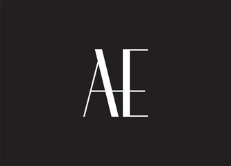 AE Abstract Letters Logo Monogram