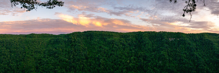 Ridge and Evening Color Across New River Gorge