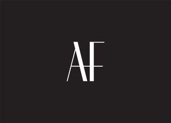AF Abstract Letters Logo Monogram