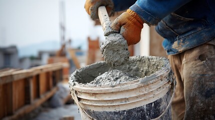 Mixing Concrete for Construction Work in a Focused Work Environment