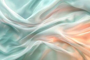 Obraz premium Elegant draped pastel silk fabric texture